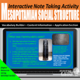 Mesopotamia Social Structure Interactive Notetaking Activi