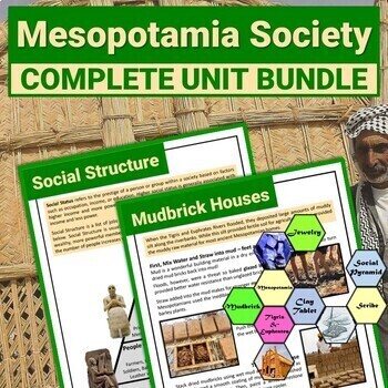 Preview of Mesopotamia Society Social Structure Reading Comprehension Activity BUNDLE