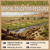 Mesopotamia -- Special Education -- Readings, Questions, T