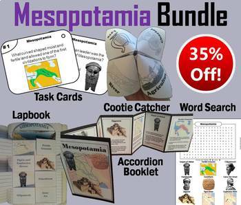 Preview of Ancient Mesopotamia Task Cards and Activities Bundle