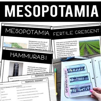Preview of Mesopotamia The Cradle of Civilization Lesson & Activities (Print & Digital)
