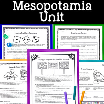 Preview of Mesopotamia Unit (Fertile Crescent) Bundle: Activities & Projects