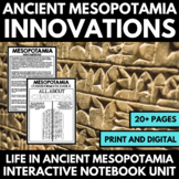Mesopotamia Unit - Innovations and Cuneiform Questions - I