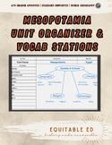 Mesopotamia: Unit Organizer & Vocab. in Context Stations