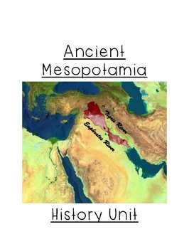 Preview of Mesopotamia Unit Study