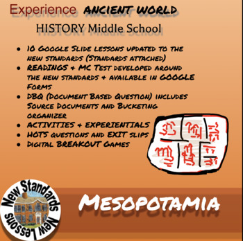 Preview of Mesopotamia: Updated to the New Standards: Lessons, Readings, DBQs, & Tests