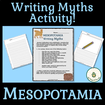 Preview of Ancient Mesopotamia: Writing MYTHS Activity!