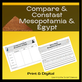 Mesopotamia and Egypt Compare and Contrast Activity with A