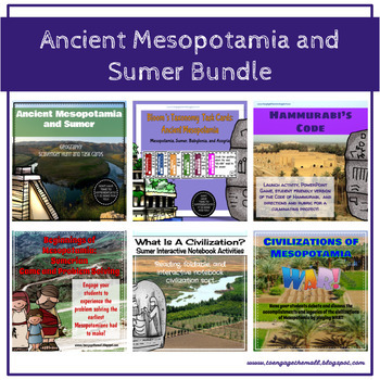 Preview of Mesopotamia and Sumer Ancient History Bundle