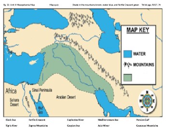Preview of Mesopotamia fill in the blank color map