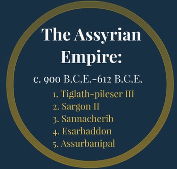 Preview of Mesopotamian Empires- Assyrian, Babylonian, Akkadian, Code of Hammurabi