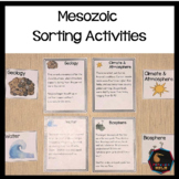 Mesozoic Sorting Activity (Montessori)