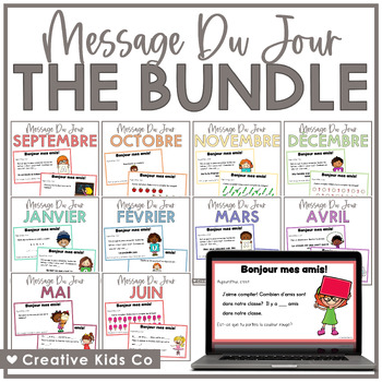 Preview of Message Du Jour - Morning Message - Full Year Bundle