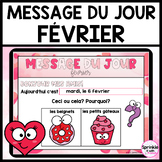 Message du Jour février | French Message of the Day February