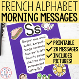 FRENCH Alphabet Morning Messages - Messages du matin (alphabet)