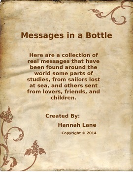 Preview of Messages in a Bottle