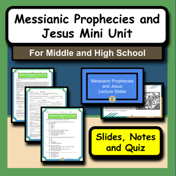 Preview of Messianic Prophecies and Jesus Mini Unit for Bible or Sunday School Class
