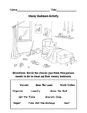 Messy Bedroom Worksheet