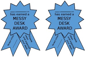 Messy Desk Award By Miss Yoder S Class Teachers Pay Teachers