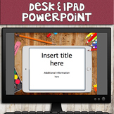 Messy Desk (with iPad) Powerpoint Template