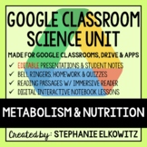 Metabolism and Nutrition Google Classroom Lesson Bundle