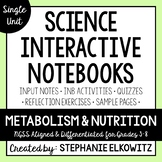 Metabolism and Nutrition Interactive Notebook Unit | Edita