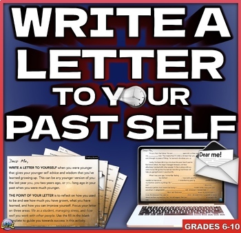 Preview of Write a Letter to Yourself Metacognition Activity | End of Year Reflection
