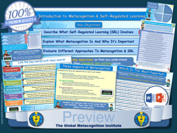 Preview of Metacognition & Self-Regulated Learning (Lesson / Introduction)