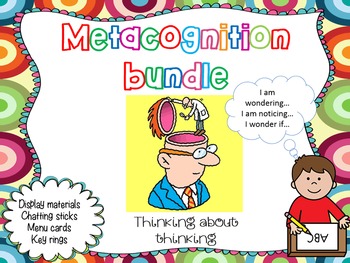 Preview of Metacognition thinking stems and questions bundle