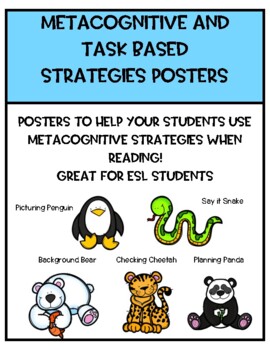 Metacognitive Strategies Posters by Creating Creators | TPT