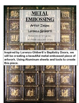 Preview of Metal Embossing Art Project inspired by Lorenzo Ghiberti