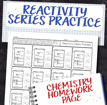 reactivity series worksheet with answers pdf