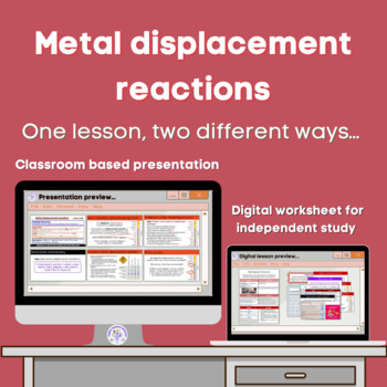 Preview of Metal displacement reactions Lesson bundle (KS3)
