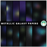 Metallic Galaxy Digital Paper