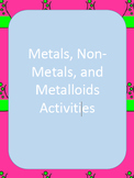 Metals, Non-Metals, Metalloids Activities
