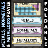 Metals Nonmetals and Metalloids Foldable - Great for Inter