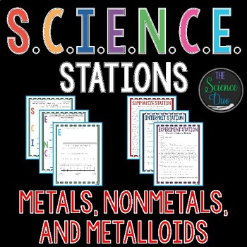 Preview of Metals, Nonmetals, and Metalloids - S.C.I.E.N.C.E. Stations