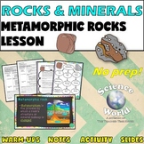 Metamorphic Rocks Reading Passage Lesson | Earth Science Middle School