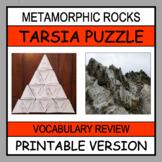 METAMORPHIC ROCKS Tarsia Puzzle | Print, Cut & Ready to Go