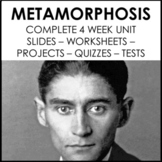 Metamorphosis Franz Kafka Complete 4 Week Unit Plan