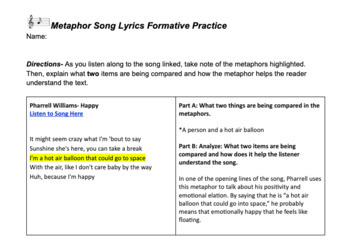 Preview of Metaphor Lyrics Activity 