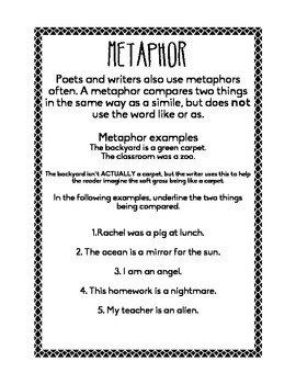 metaphor poem examples