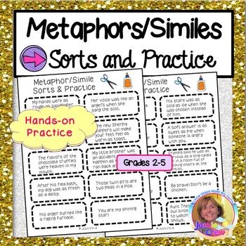 Preview of Metaphor/Simile Sorts and Practice Literacy Center
