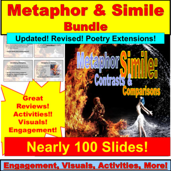 Preview of Metaphor and Simile BUNDLE  (Google Slides, PowerPoint)