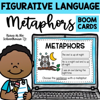 Preview of Metaphors Activities | Figurative Language | Boom Cards