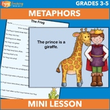 Metaphors Mini Lesson - PowerPoint, Worksheets, and Poster