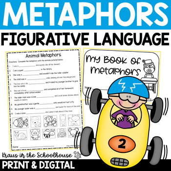 Preview of Metaphors Activities and Worksheets | Figurative Language