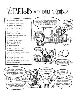 Preview of Metaphors Comic with Activities Featuring Emily Dickinson