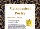 Metaphysical Poetry Handouts
