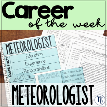 Preview of Meteorologist Career Study - Career of the Week